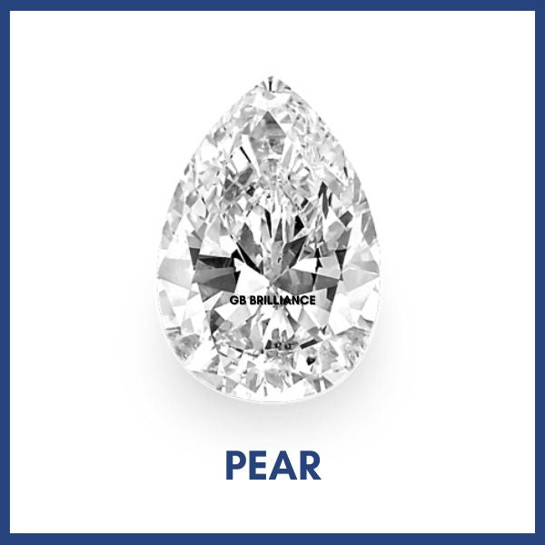 Golay Buchel Pear Shape Cubic Zirconia Stone (2.5x1.5 mm to 9x7 mm)