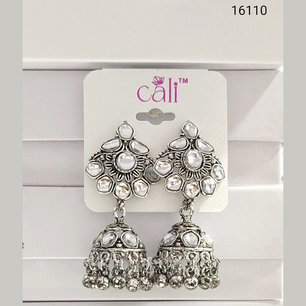 Corbeda Fashion Silver Plated Jhumki Earrings