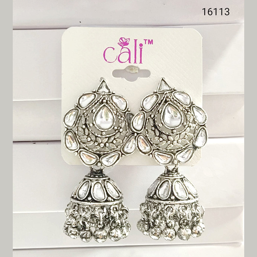 Corbeda Fashion Silver Plated Jhumki Earrings