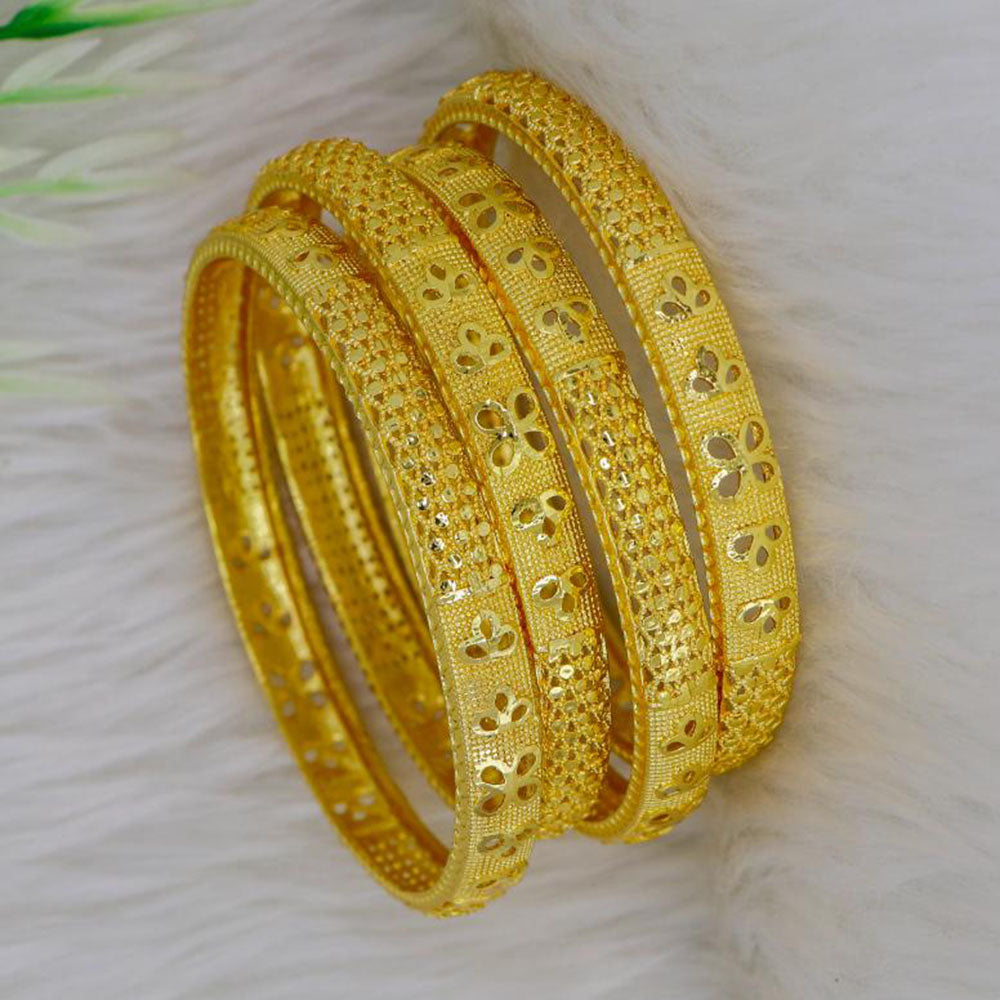 Mahavir Dye Gold Plated Designer Bangles Set (Pack of 6)