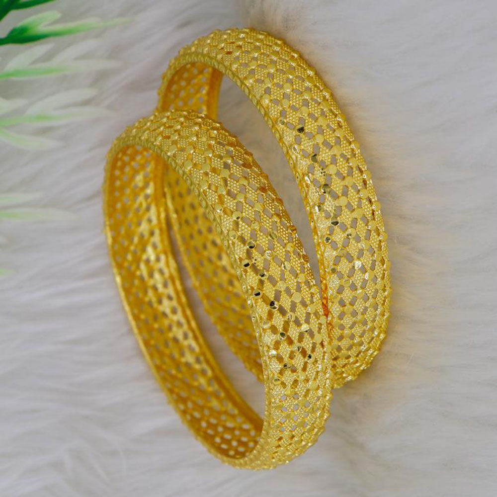 Mahavir Dye Gold Plated Designer Bangles Set (Pack of 6)