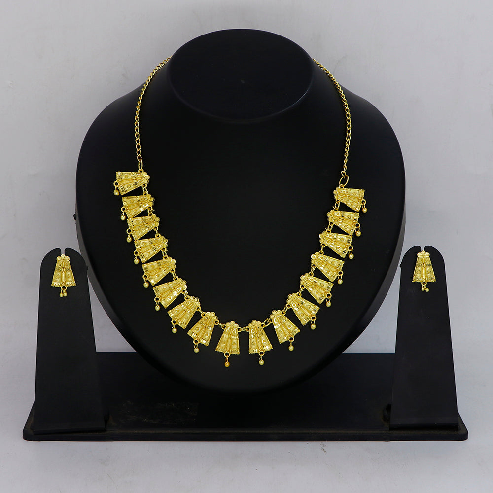 Mahavir Traditional Gold Forming Look Jewellery Set