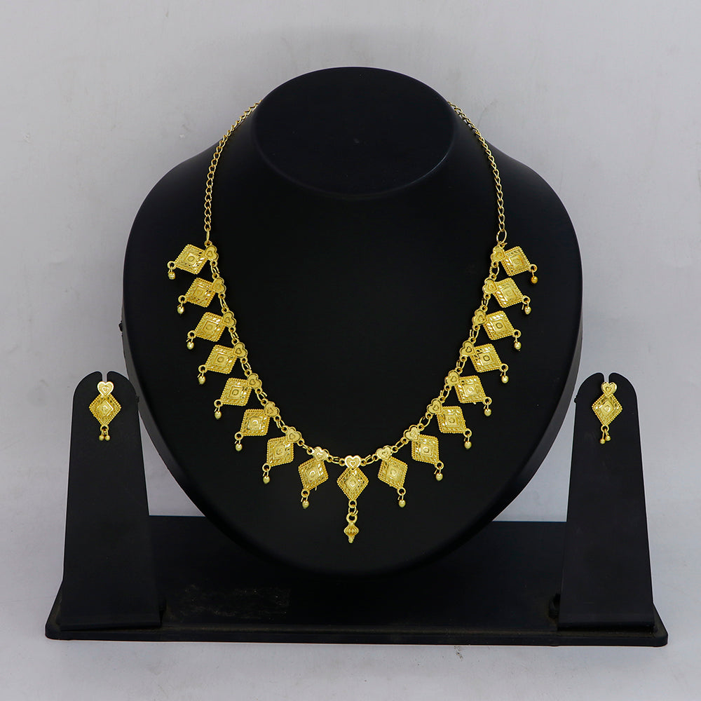 Mahavir Traditional Gold Forming Look Jewellery Set