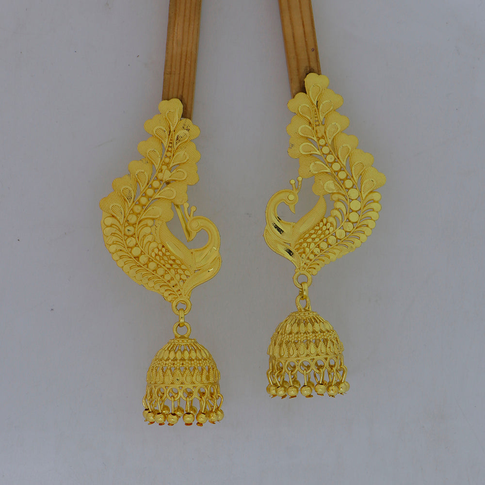 Mahavir DYE Gold Plated Premium Earcuff Jhumki Earrings