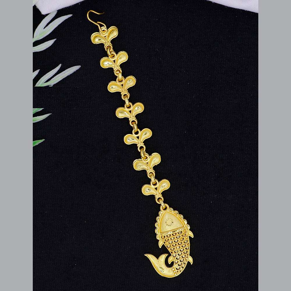 Mahavir Dye Gold Plated Maangtikka