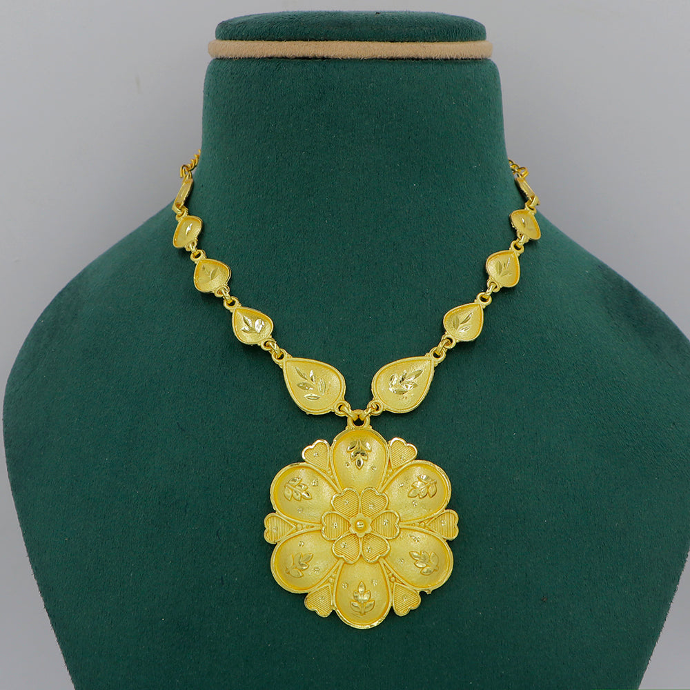 Mahavir Dye Gold  Plated Necklace Set