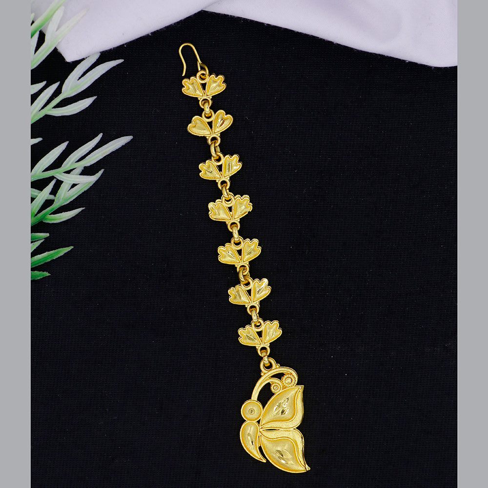 Mahavir Dye Gold Plated Maangtikka