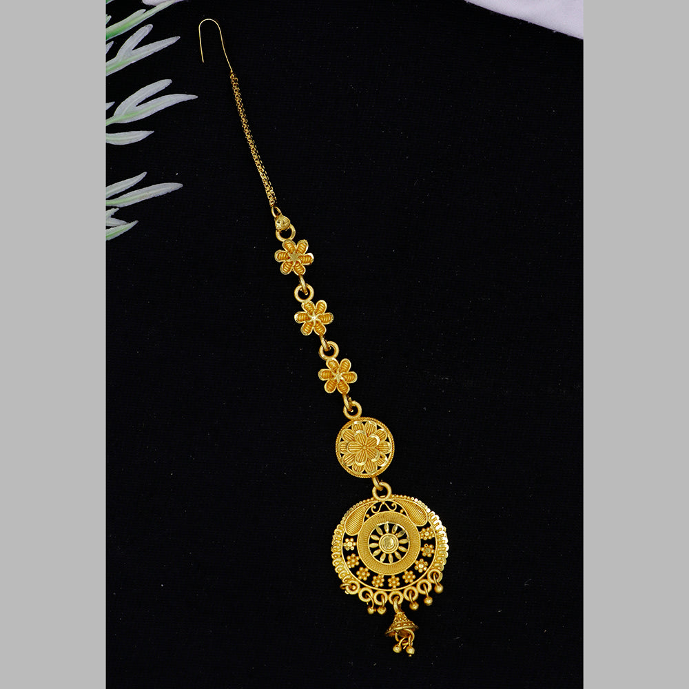 Mahavir Dye Gold Plated Maangtikka