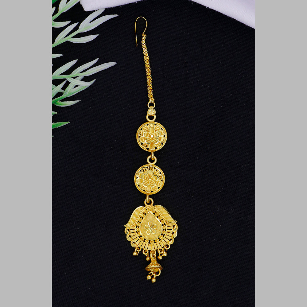 Mahavir Dye Gold Plated Maangtikka