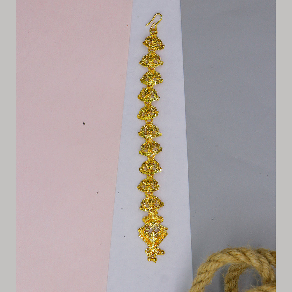 Mahavir Dye Gold Plated Maangtikka (Pack of 6)