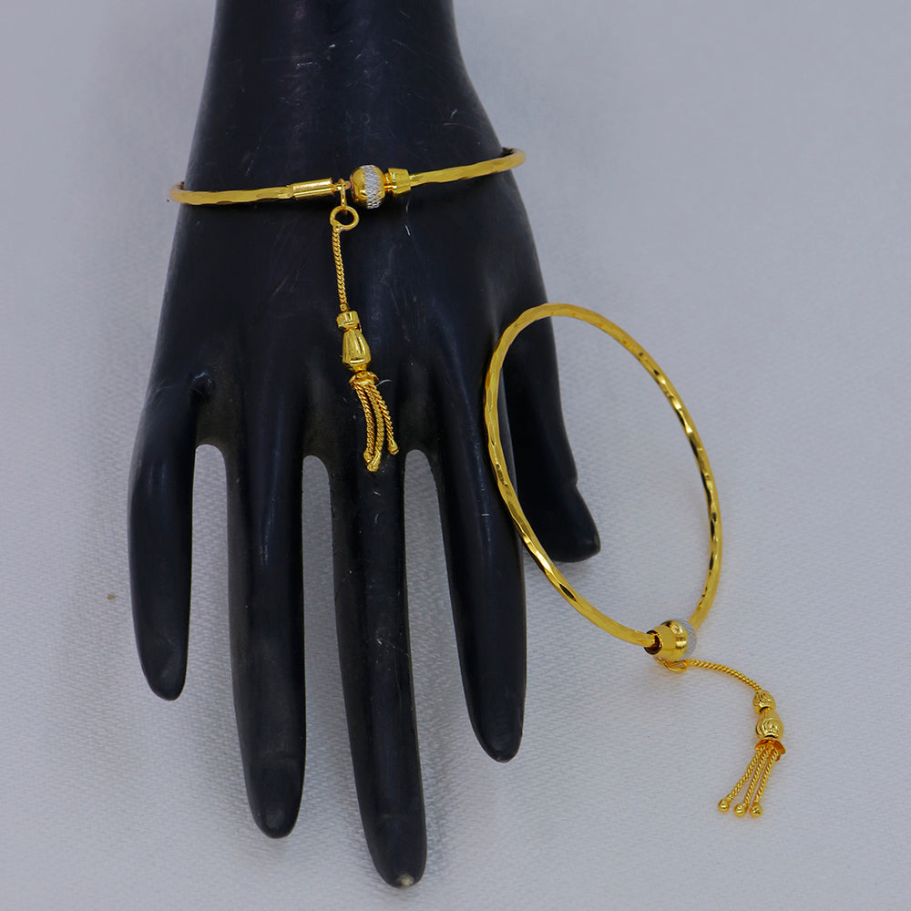 Mahavir Dye Gold Plated Designer Bangles Set