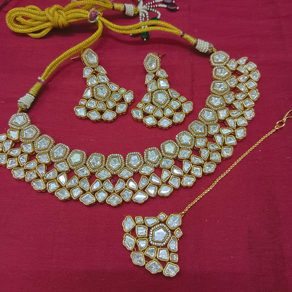 Arham Artisan Shine Designer Polki Kundan Set of Pure Class