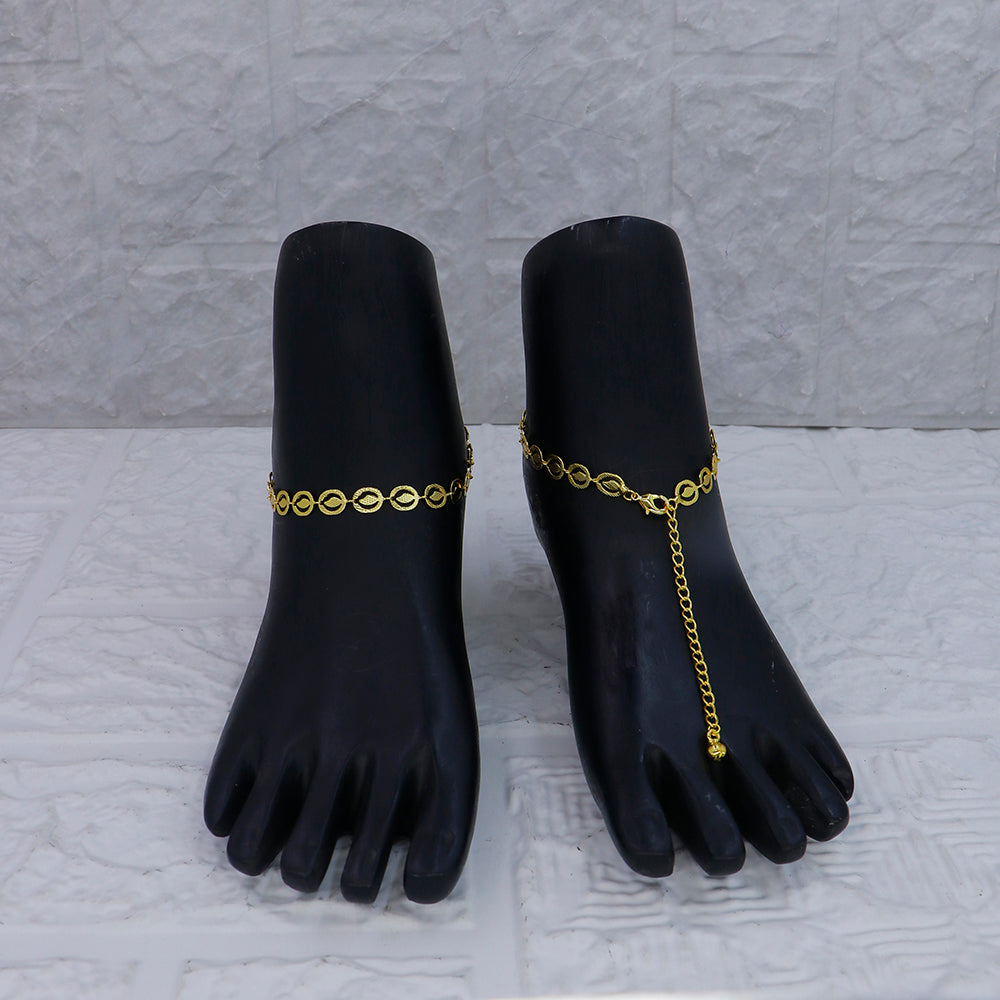 Mahavir Dye Gold Traditional Payal \Anklet