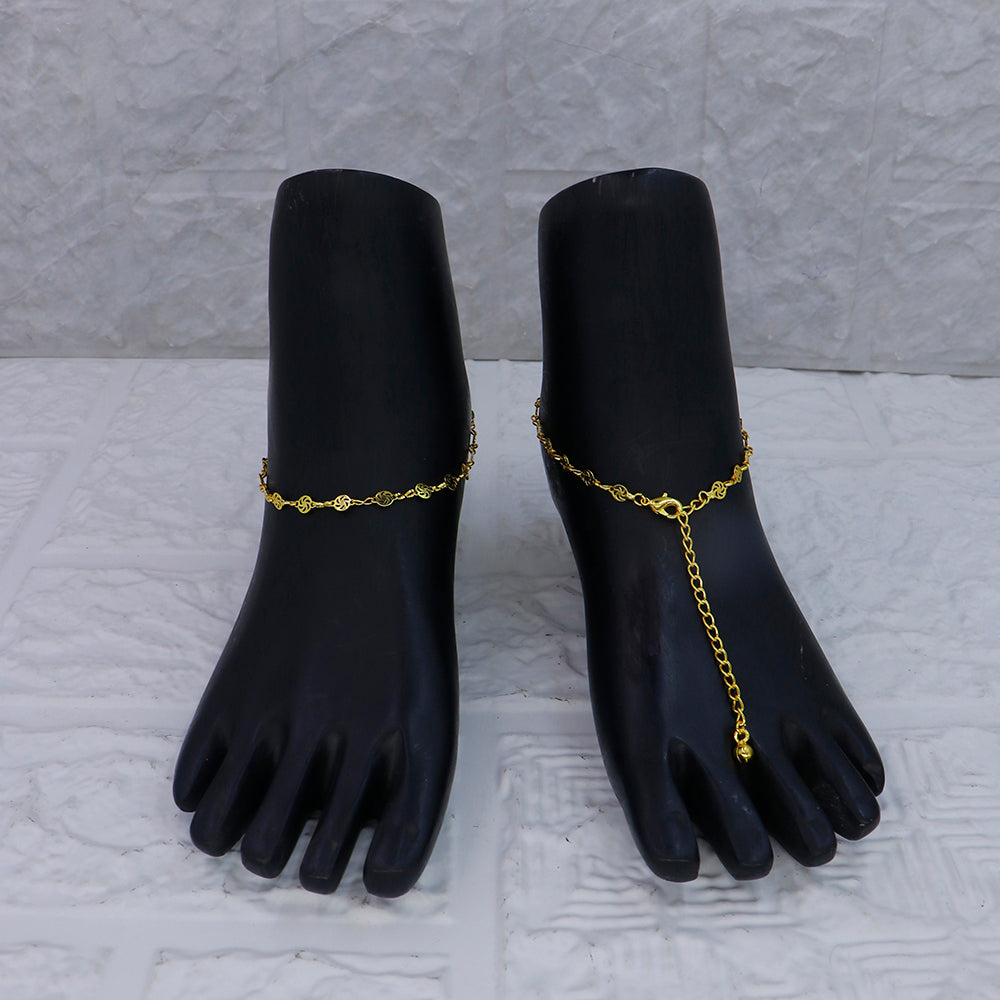 Mahavir Dye Gold Traditional Payal \Anklet