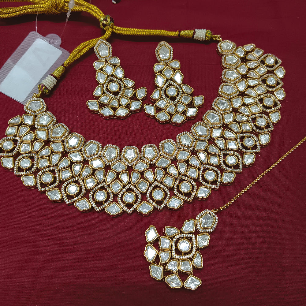 Arham Artisan Shine Designer Polki Kundan Set of Pure Class