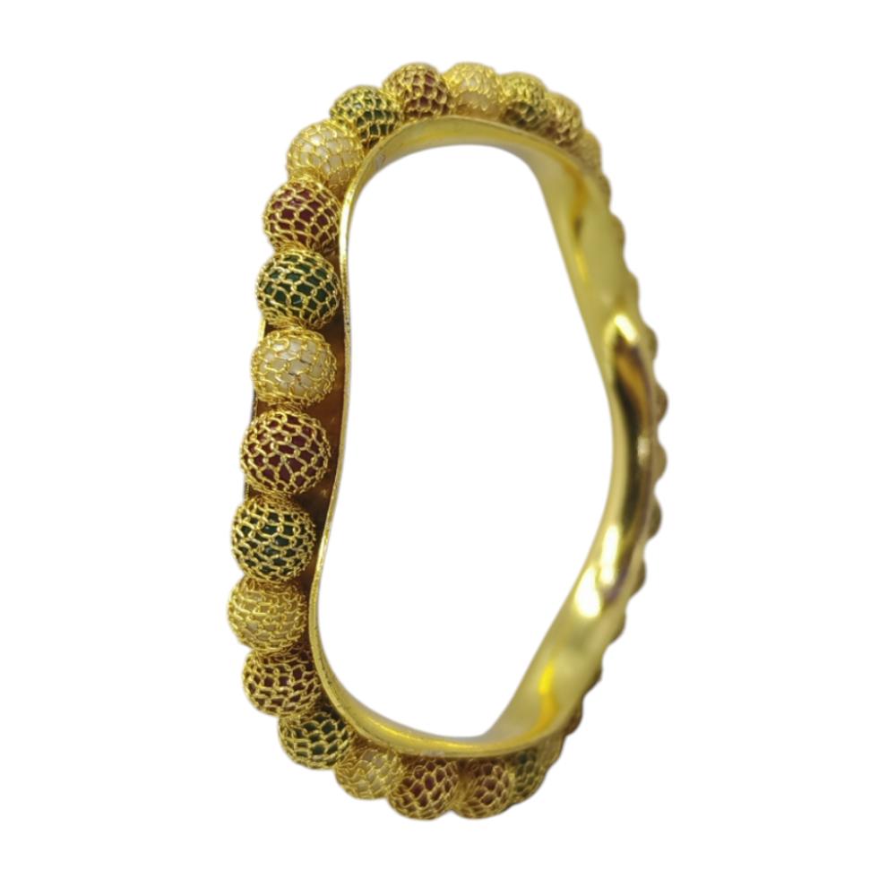 Amity Arts Gold Plated Bangle (2 Piece)