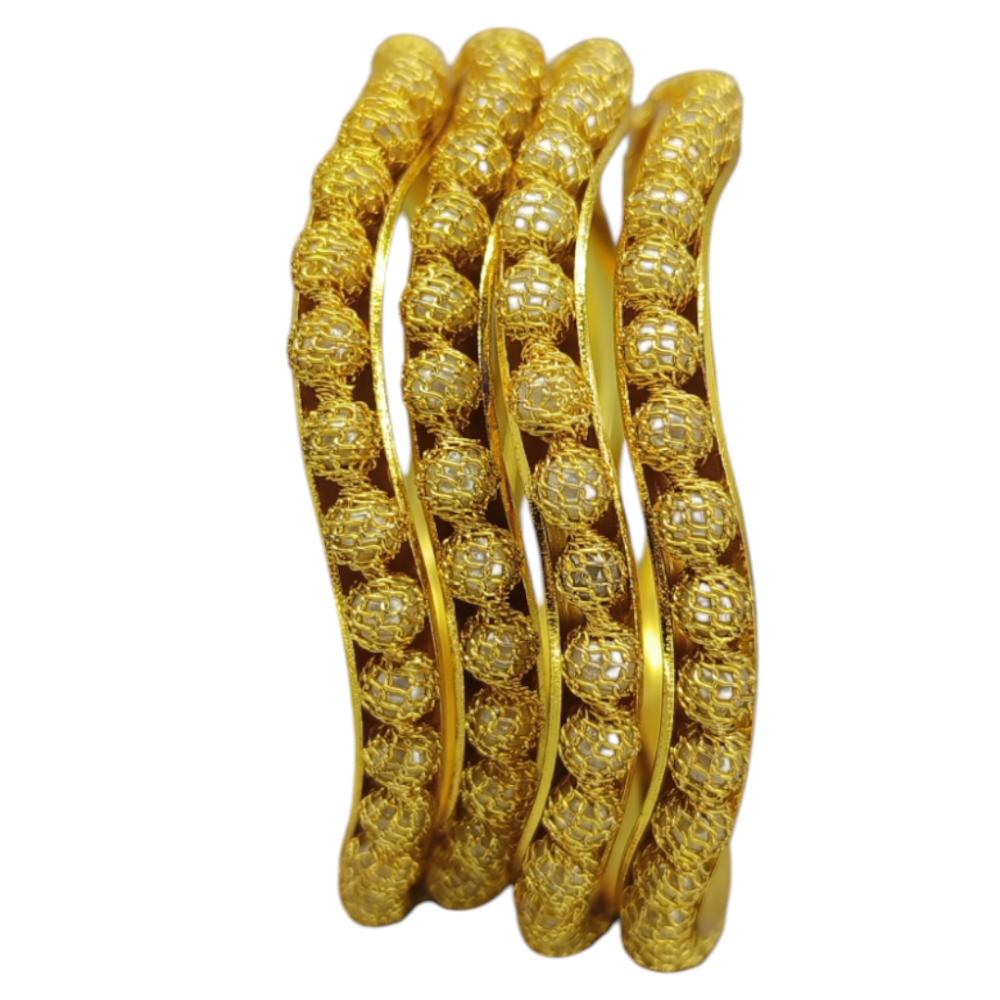 Amity Arts Gold Plated Bangle (4 Piece)