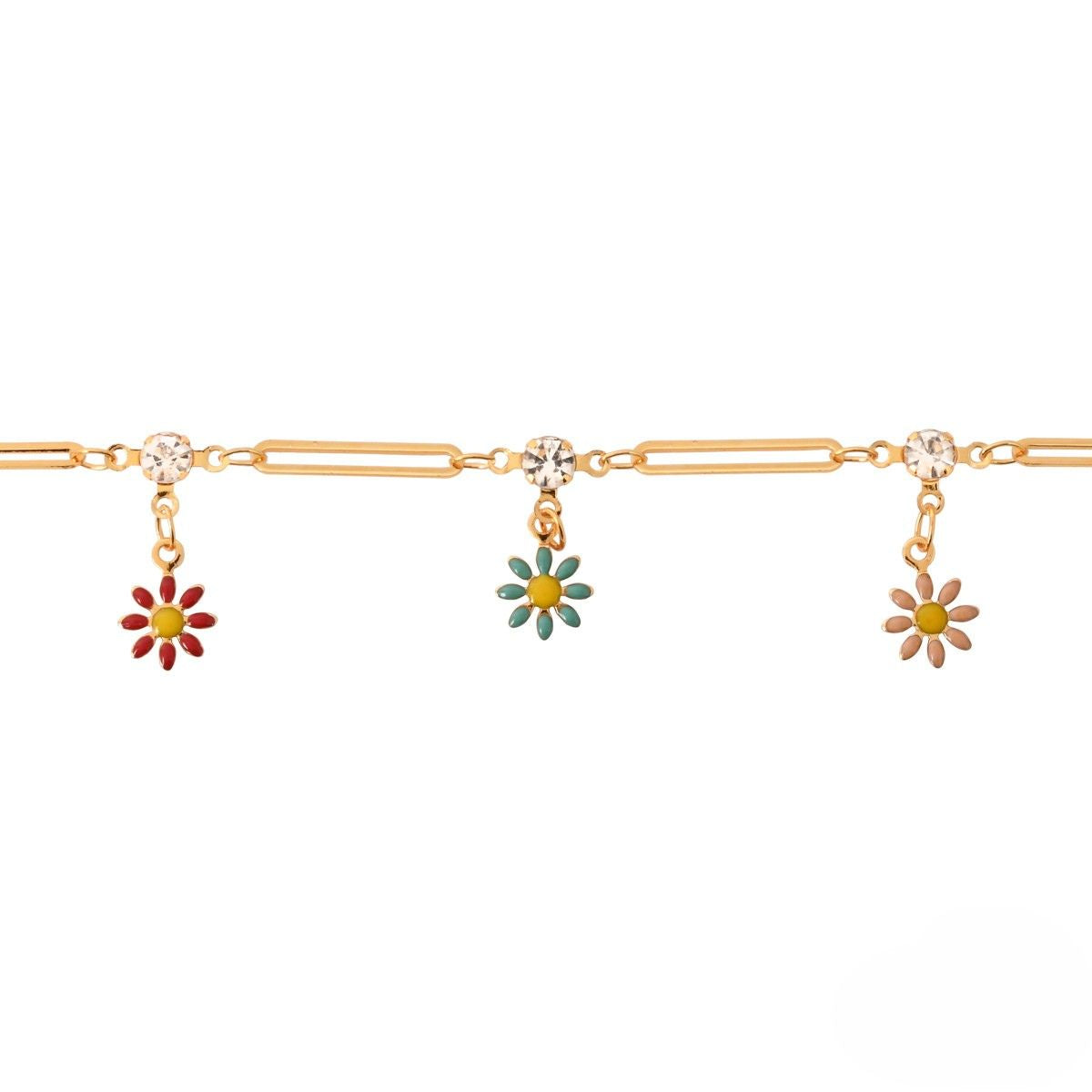 Etnico Gold Plated Design Bracelet with Pearls for Women (Traditional)