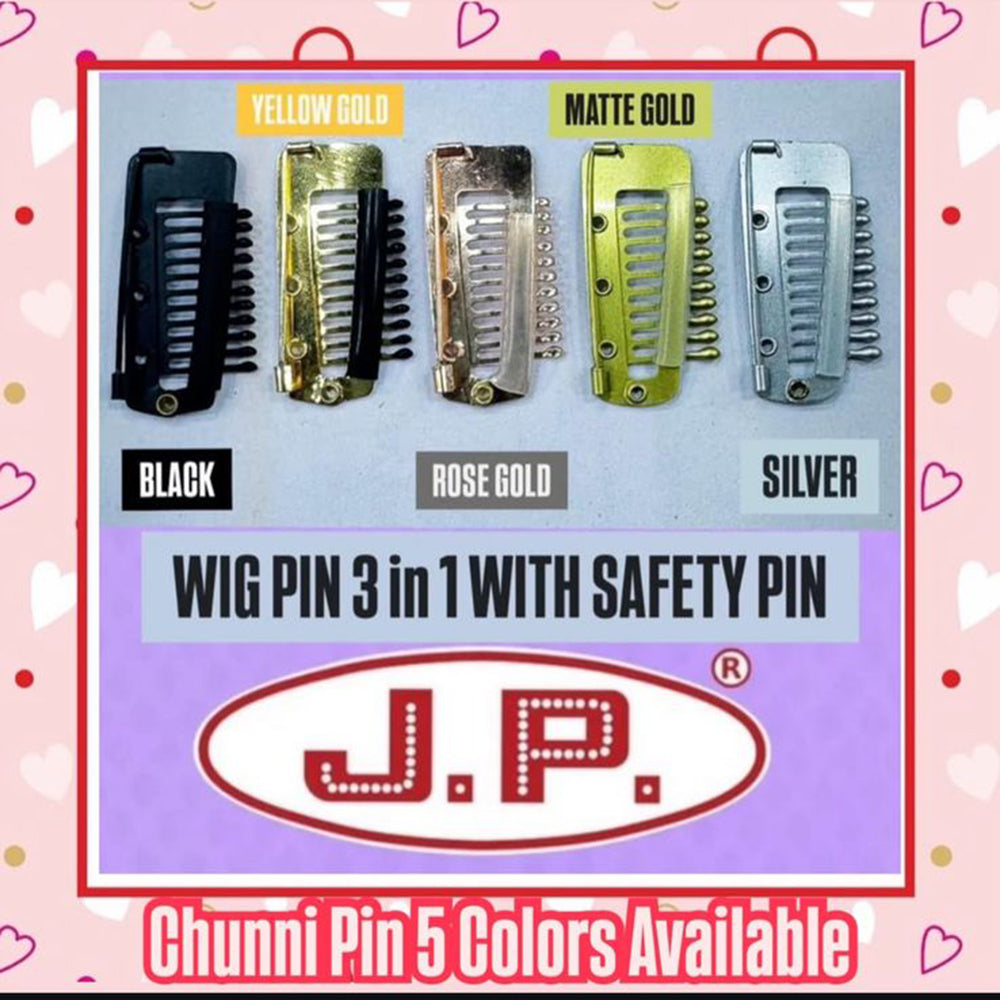 JP Hair Pins Chunni Pallu Wing PIN 3in1 Product Hair Accessories for Girls & Women