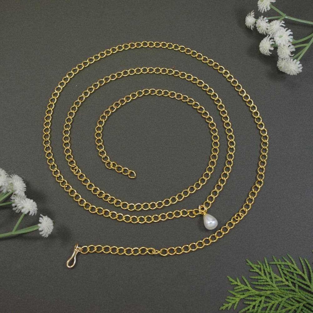 Etnico Gold Plated Traditional Simple Layered Adjustable Chain