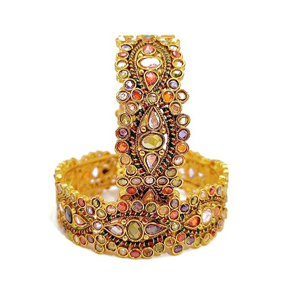 Choice Gold Plated Austrian Stone Bangles Set
