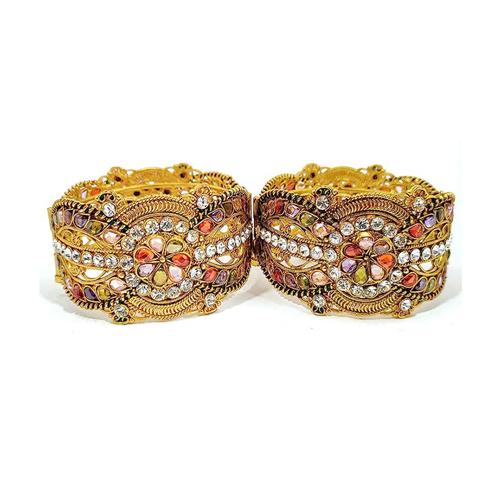 Choice Gold Plated Austrian Stone Bangles Set