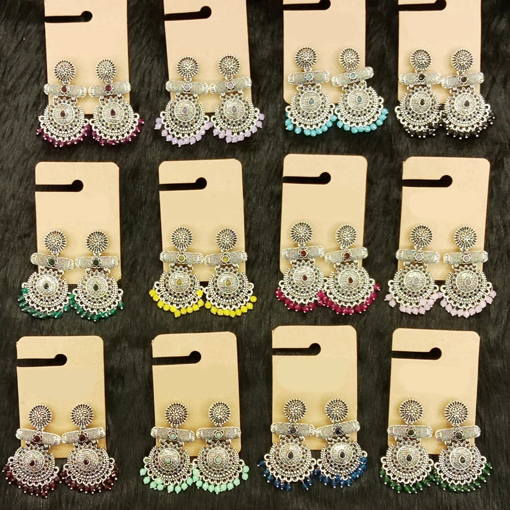Dhwani Luxury Pota Stone And Pearl Dangler Earrings