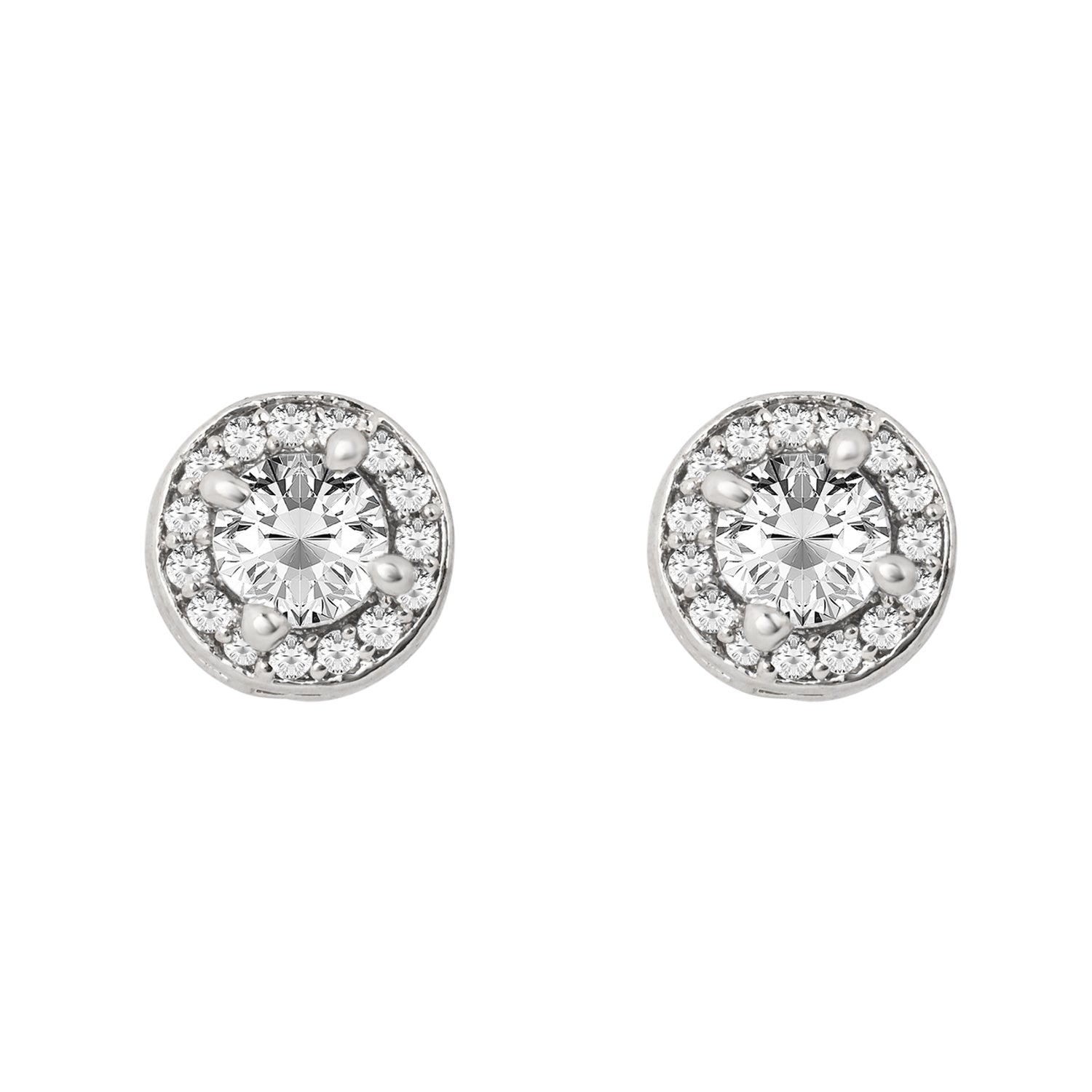 Etnico Latest Stylish CZ American Diamond Teardrop Pendant Set For Women