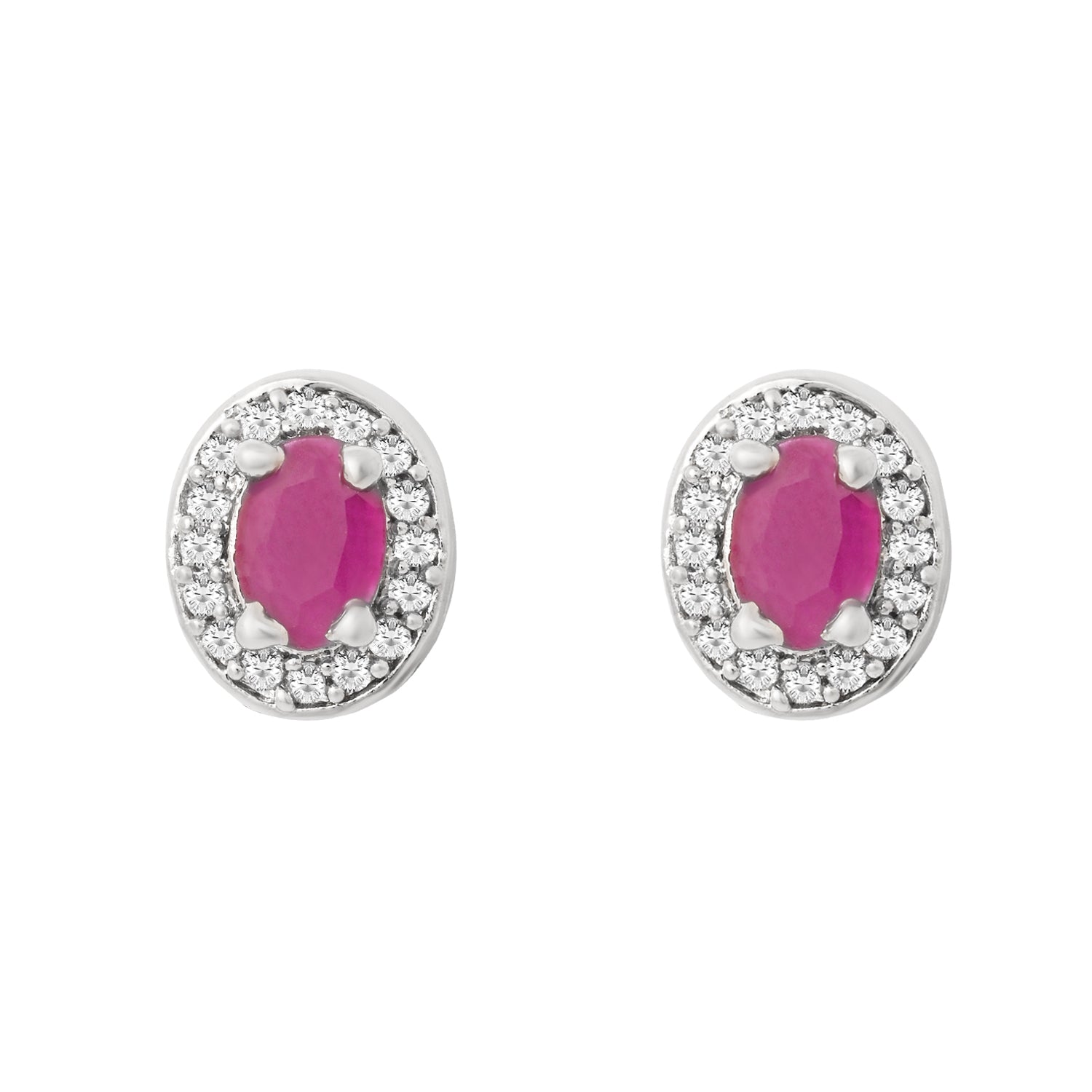 Etnico Latest Stylish Silver Plated CZ American Diamond Set For Women