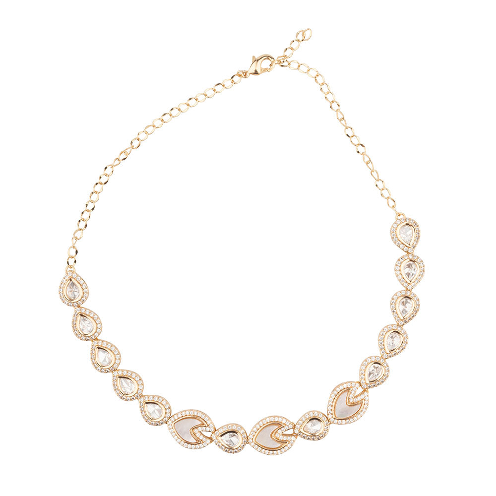 Chiccharm Jewellery Sparkling Austrian Stone Designer Necklace Set