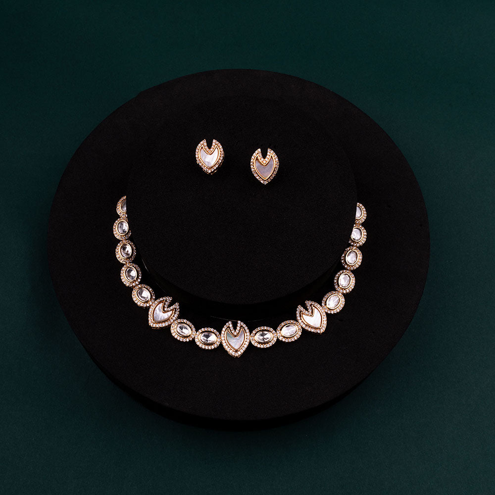 Chiccharm Jewellery Sparkling Austrian Stone Designer Necklace Set