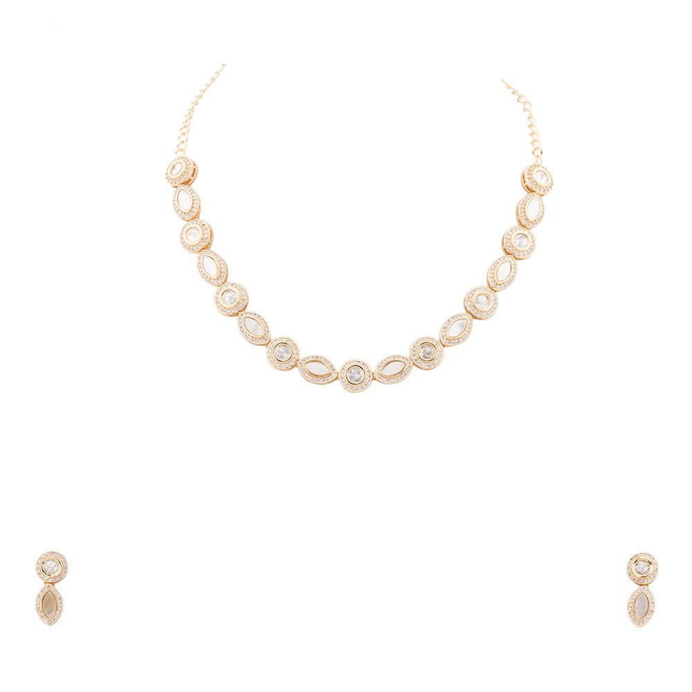 Chiccharm Jewellery Sparkling Austrian Stone Designer Necklace Set