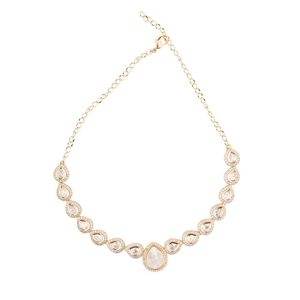 Chiccharm Jewellery Sparkling Austrian Stone Designer Necklace Set