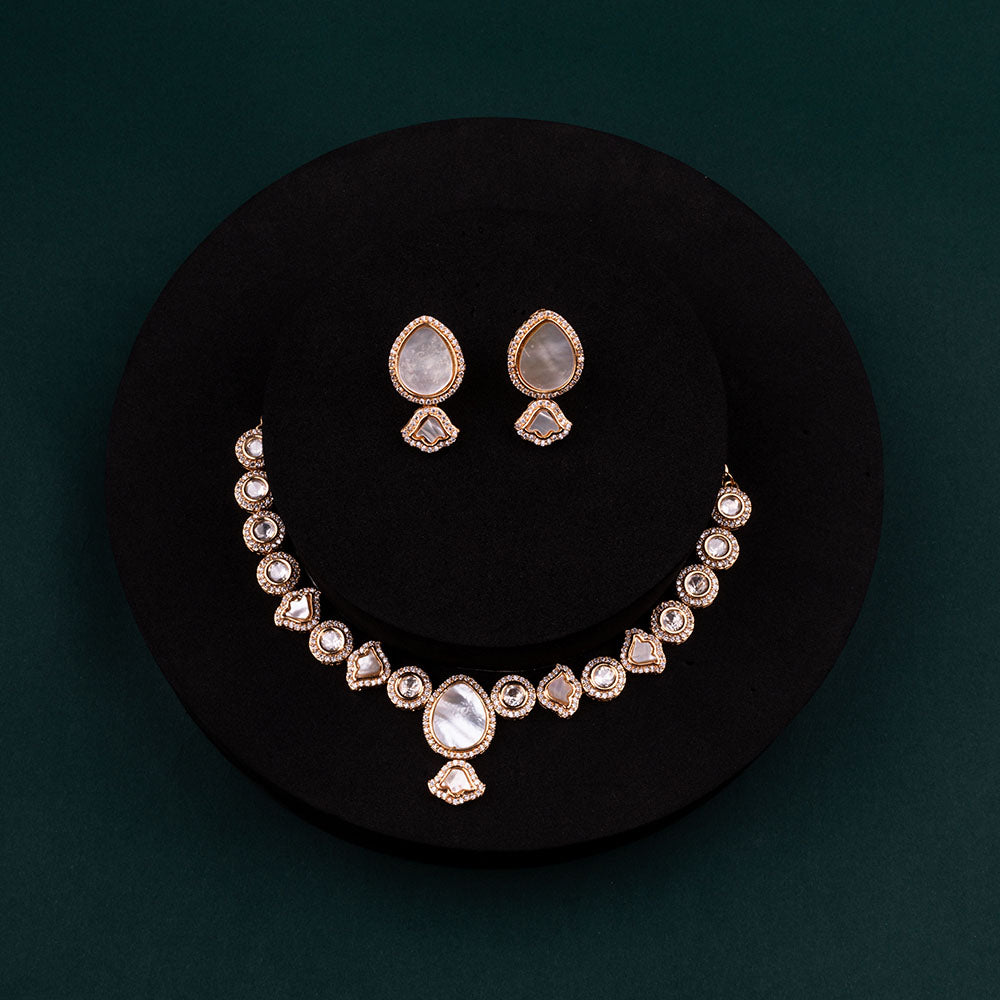 Chiccharm Jewellery Sparkling Austrian Stone Designer Necklace Set