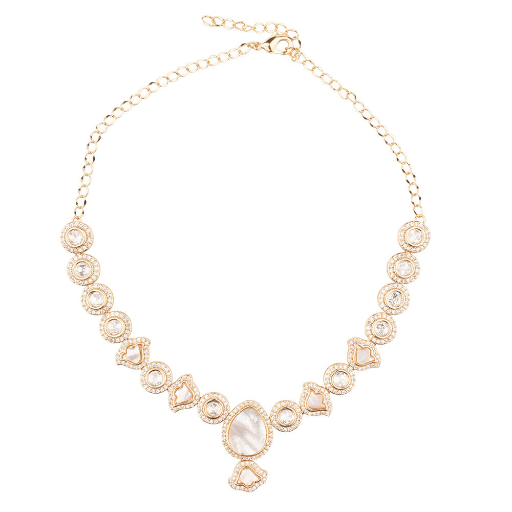 Chiccharm Jewellery Sparkling Austrian Stone Designer Necklace Set