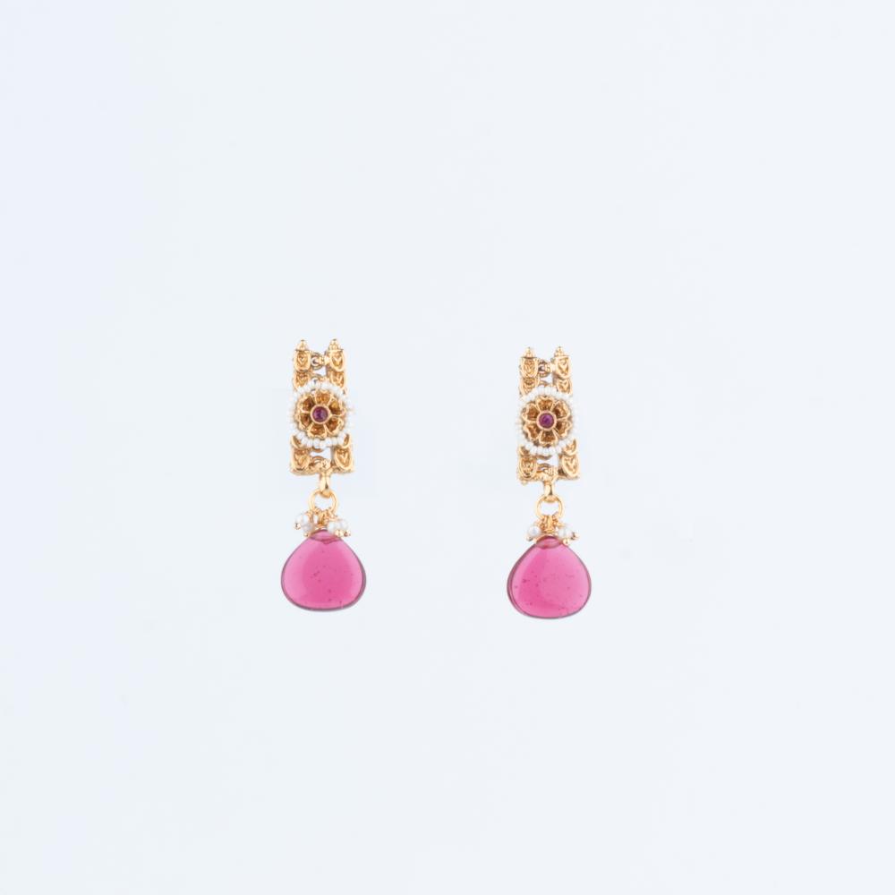 ChicCharm Jewellery Brass And Copper Gold Plated Rajwadi Necklace Set