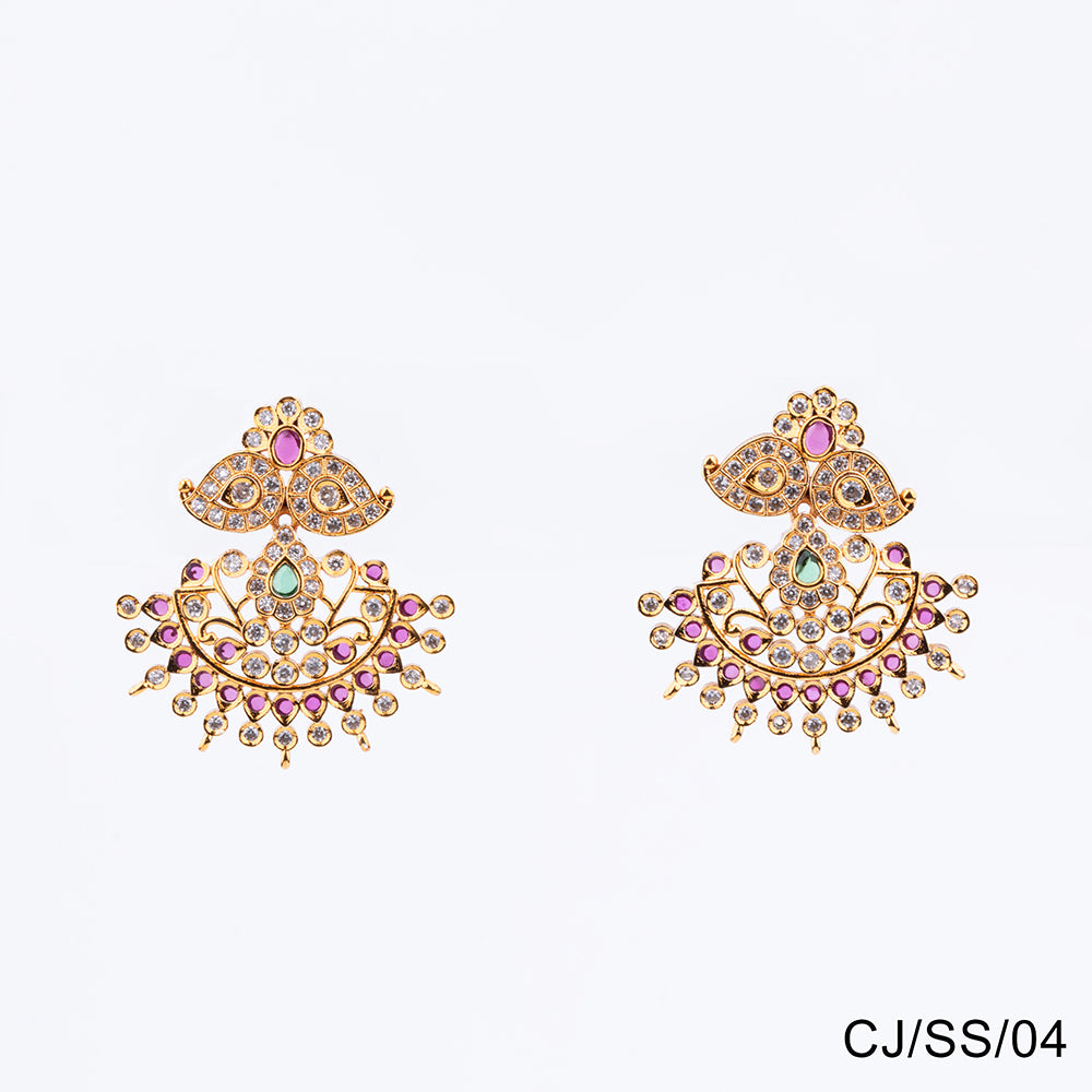 Chiccharm Jewellery Brass and Copper Rajwadi Temple Hasli Necklace Set