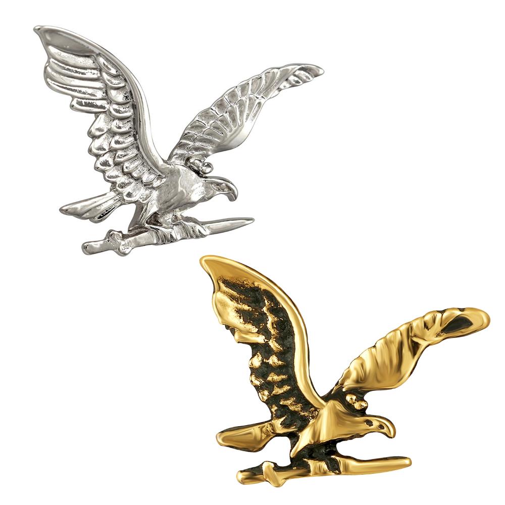 Mahi Combo of Eagle-Shaped Wedding Brooches Lapel Pins for Men