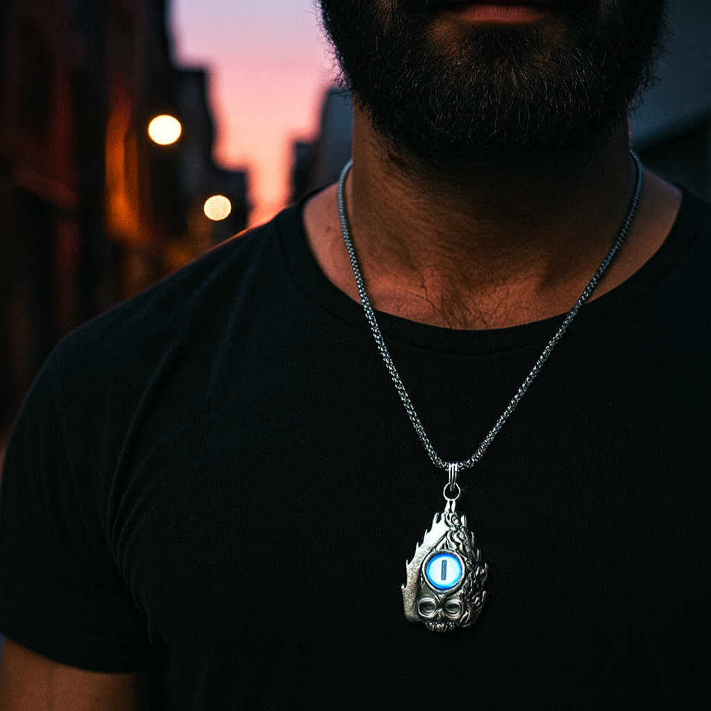 Urthn Demon Devil's Eye Chain Pendant (Pack Of 6)