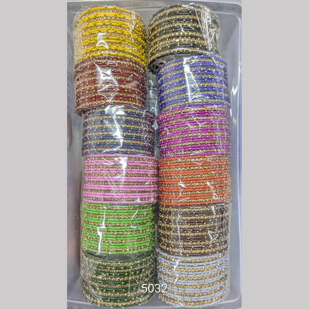 Shree Asha Bangles Gold Plated Raindrop Bangles Set