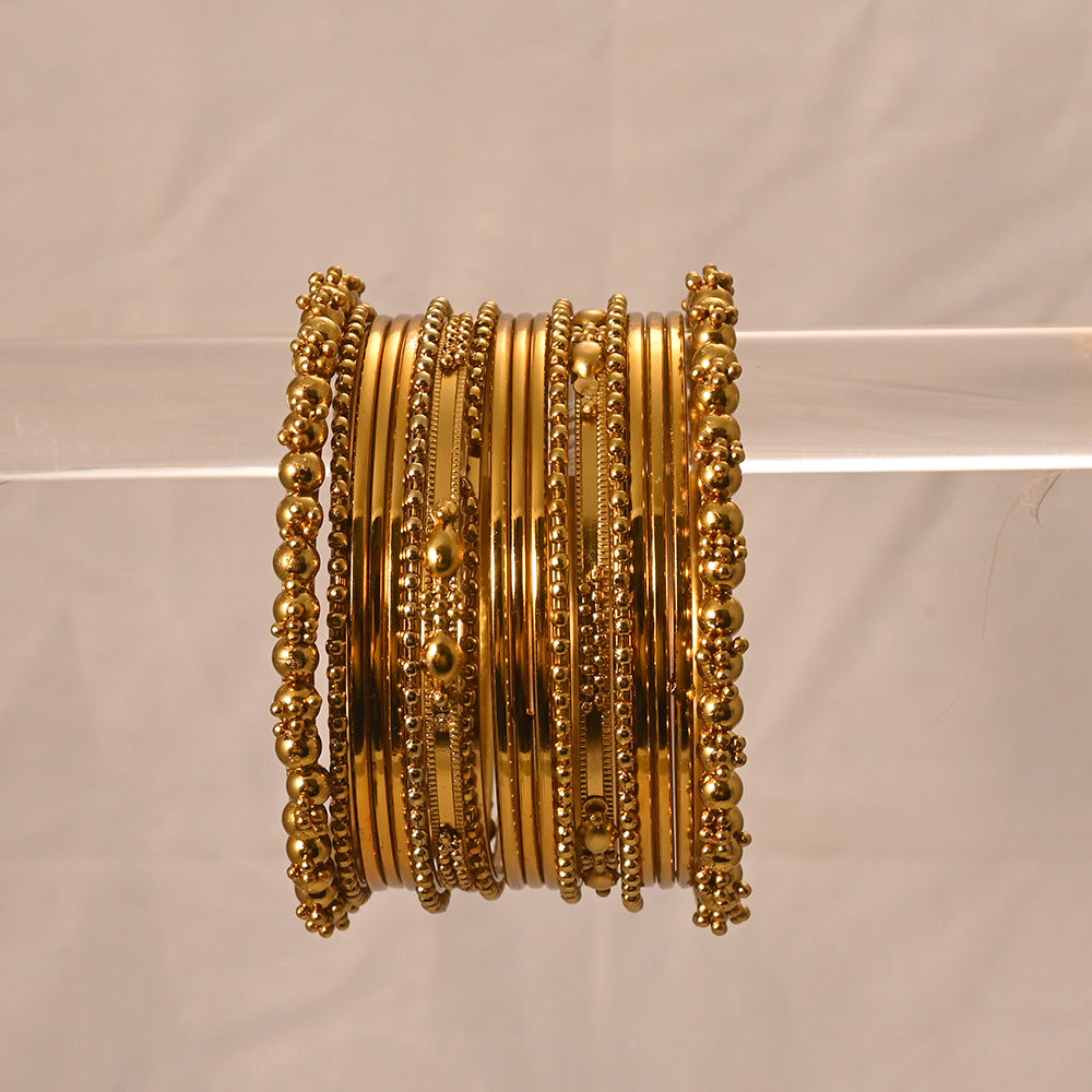 Golden oxidised deals bangles