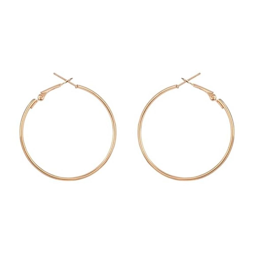 Etnico Stylish Latest Fashion Hoop Earrings For Women (E3218) (Gold)