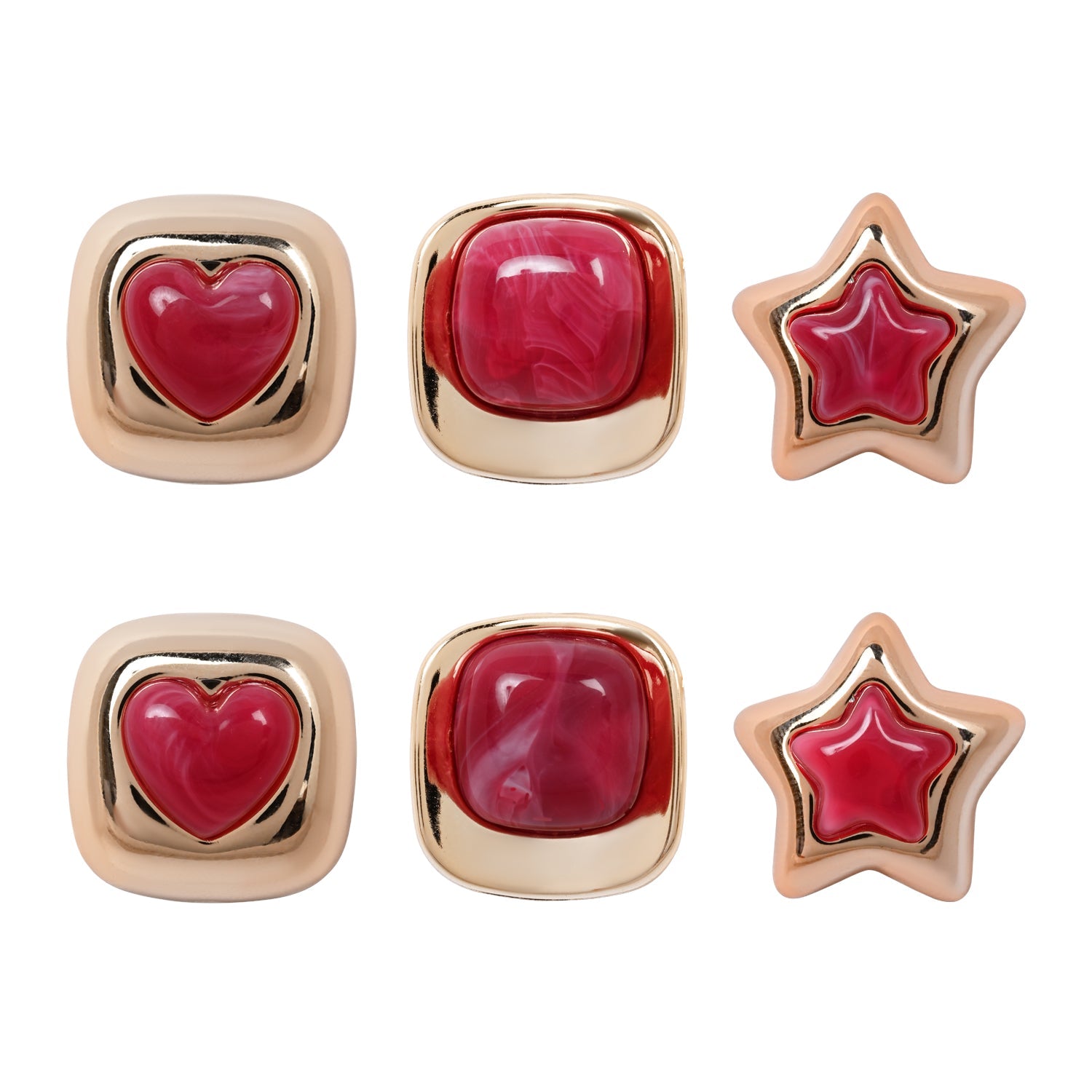 Etnico Fashion Latest Stylish Trendy Lightweight Modern Stud Earrings Combo Set for Women
