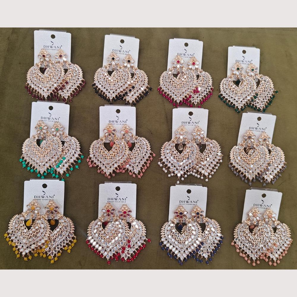 Dhwani Heritage Mirror Work And Beads Dangler Earrings