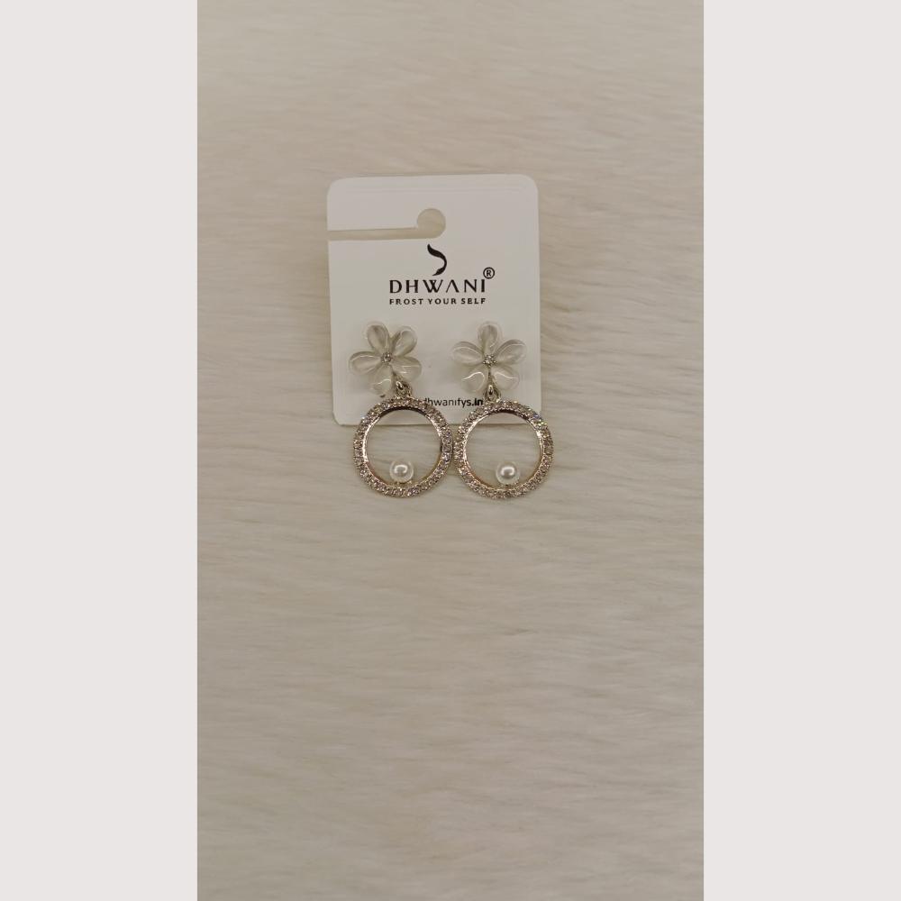 Dhwani Sparkling Crystal Stone And Austrian Stone Beads Dangler Earrings