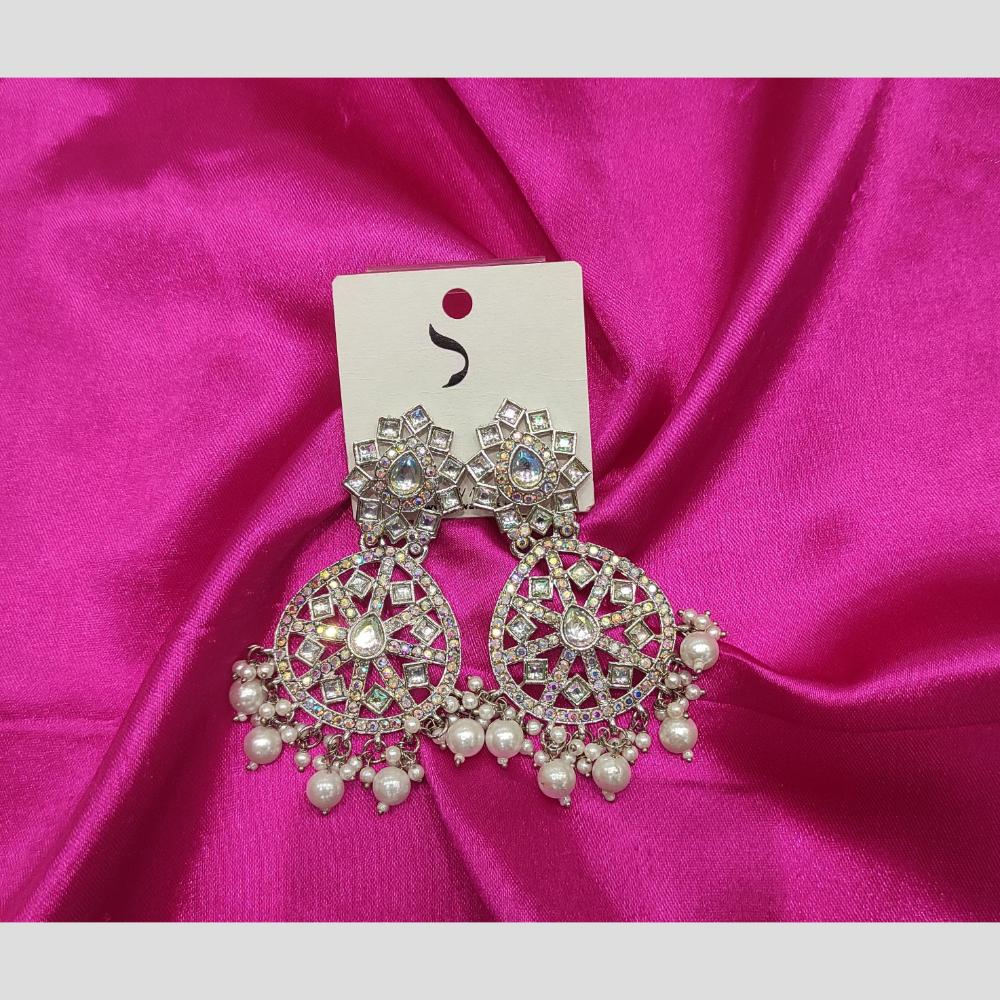 Dhwani Crystal And Austrian Stone Dangler Earrings