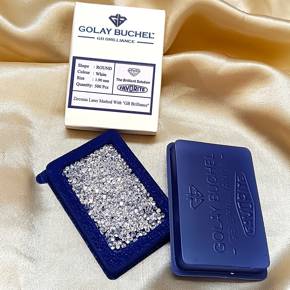 Golay Buchel Round Shape Cubic Zirconia Stone (1.90 mm)