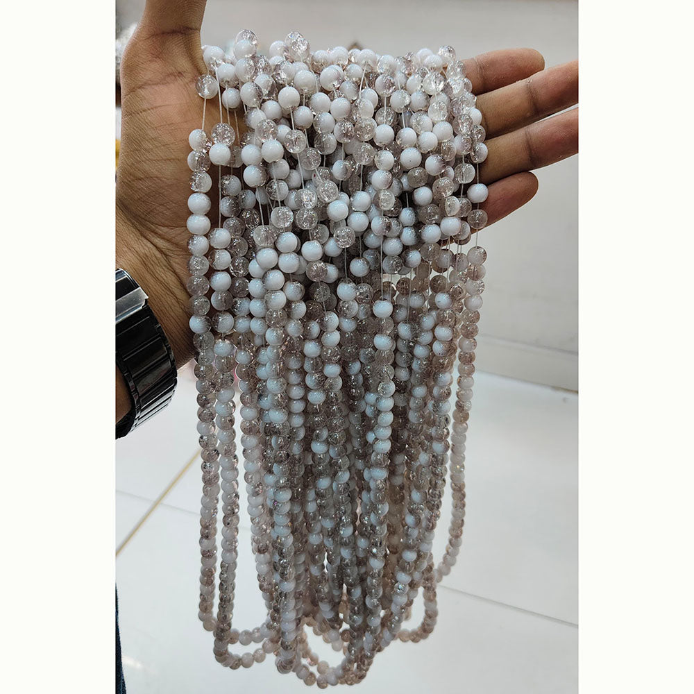 Kriaa Stylish Crackles Beads for DIY Crafting & Accessories