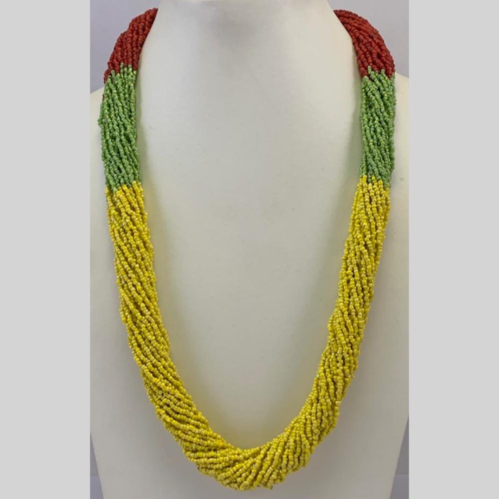 Banaras Beads Multi Layer Long Necklace