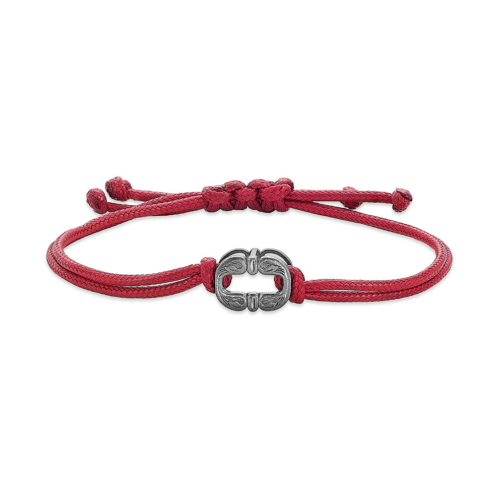 Nipura Sterling Silver Rakhi Convertible Rakhi into Pendant,Initial-O